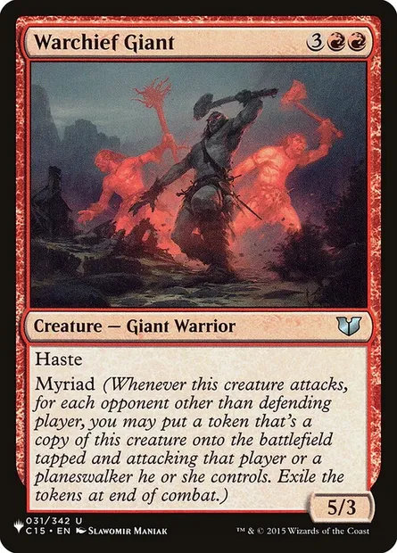 Warchief Giant, Magic card PLST C15-31 — The List set
