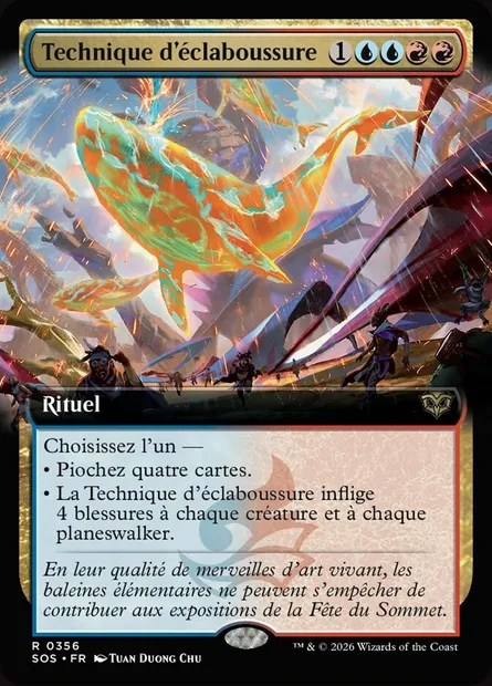 Technique d'éclaboussure, carte Magic SOS 356 — extension Secrets of Strixhaven