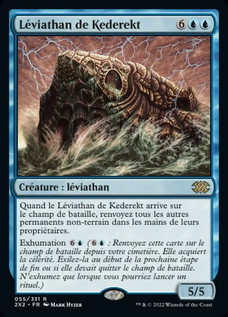 Léviathan de Kederekt, carte Magic 2X2 55 — extension Double Masters 2022