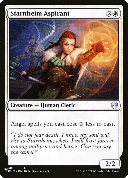 Aspirante de Starheim, carte Magic PLST KHM-380 — extension The List
