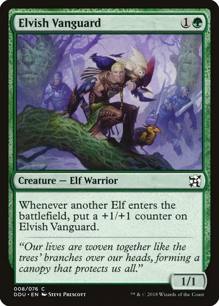 Avant-garde elfe, carte Magic DDU 8 — extension Duel Decks: Elves vs. Inventors