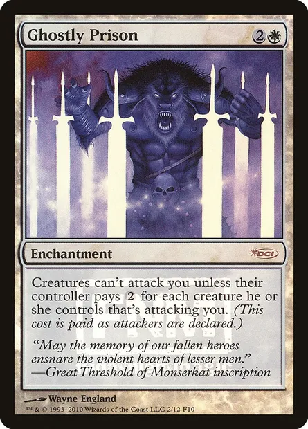Ghostly Prison, Magic card F10 2 — Friday Night Magic 2010 set