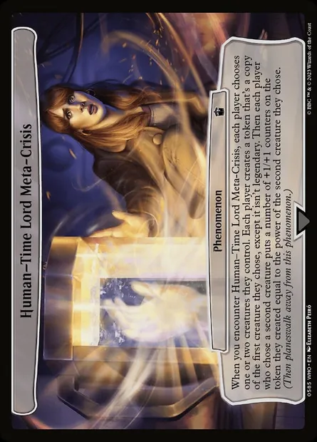 Human—Time Lord Meta-Crisis, carte Magic WHO 585 — extension Doctor Who