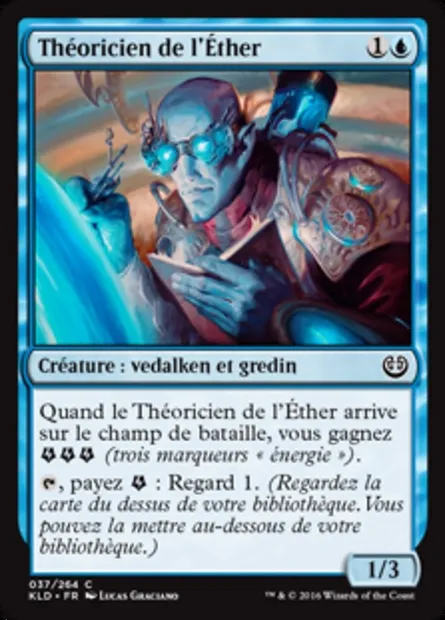 Théoricien de l'Éther, carte Magic KLD 37 — extension Kaladesh