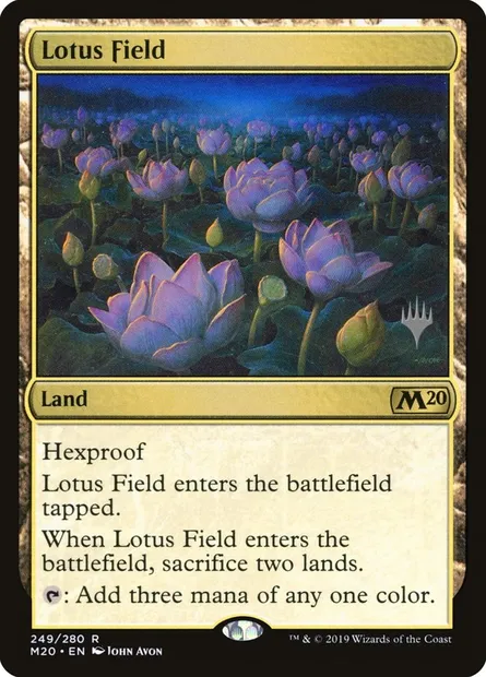 Lotus Field, Magic card PM20 249p — Core Set 2020 Promos set