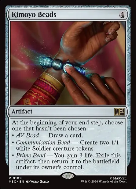 Kimoyo Beads, Magic card MSC 109 — Marvel Super Heroes Commander set