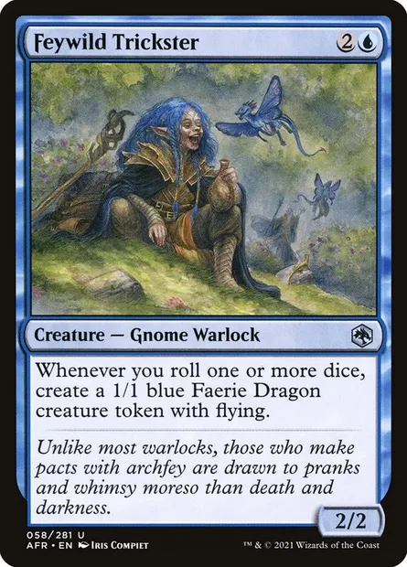 Feywild Trickster, Magic card AFR 58 — Adventures in the Forgotten Realms set