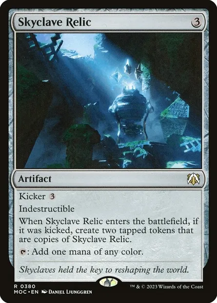 Skyclave Relic, Magic card MOC 380 — March of the Machine Commander set