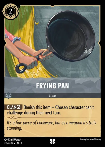 Frying Pan, Disney Lorcana card CH1-202 — The First Chapter set