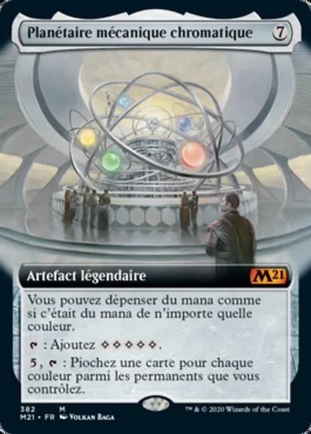 Planétaire mécanique chromatique, carte Magic M21 382 — extension Core Set 2021