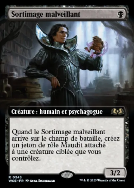 Sortimage malveillant, carte Magic WOE 343 — extension Wilds of Eldraine