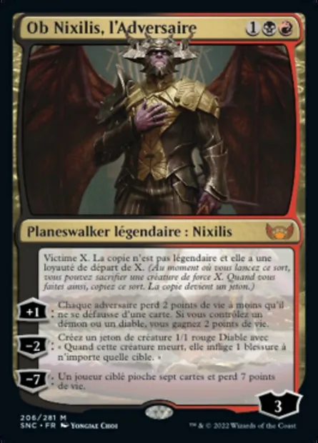 Ob Nixilis, l'Adversaire, carte Magic SNC 206 — extension Les rues de la Nouvelle-Capenna
