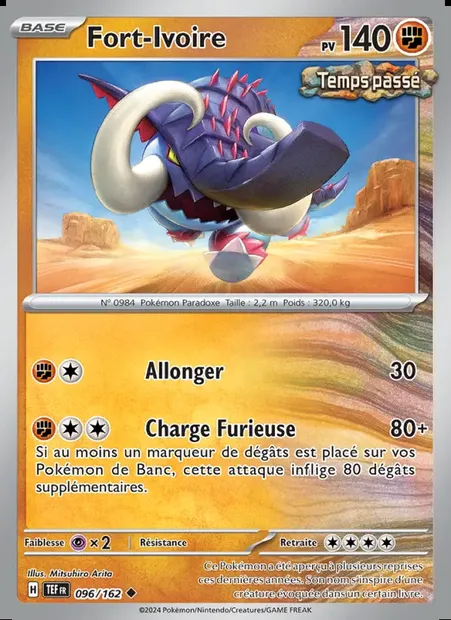Fort-Ivoire, carte Pokémon TEF 096 — extension Forces Temporelles