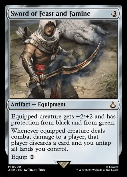 Sword of Feast and Famine, Magic card ACR 99 — Assassin's Creed set
