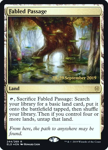 Fabled Passage, Magic card PELD 244s — Throne of Eldraine Promos set