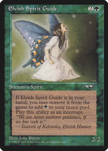 Elvish Spirit Guide, Magic card ALL 89 — Alliances set