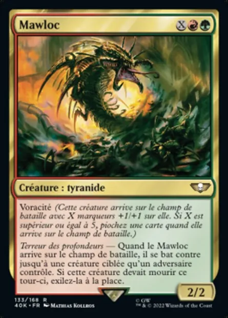 Mawloc, carte Magic 40K 133 — extension Warhammer 40,000 Commander