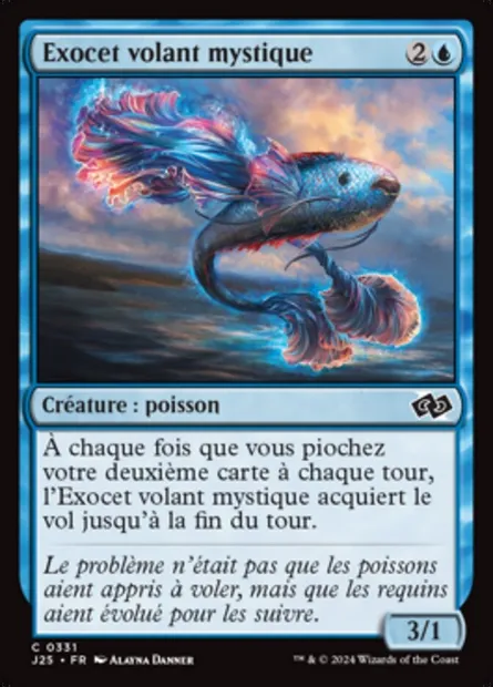 Exocet volant mystique, carte Magic J25 331 — extension Foundations Jumpstart