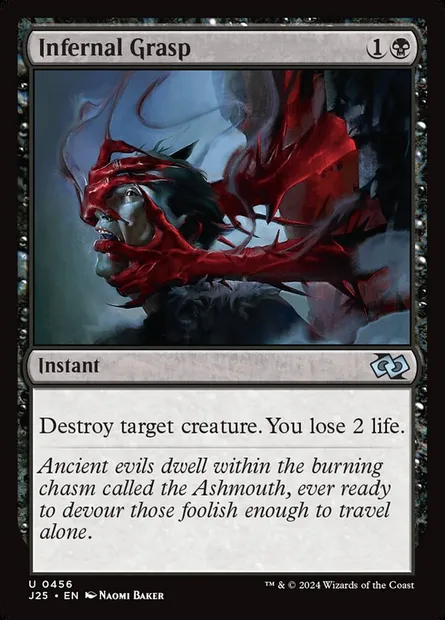 Infernal Grasp, Magic card J25 456 — Foundations Jumpstart set