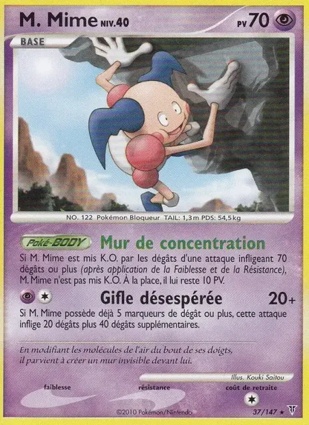 M. Mime, carte Pokémon SV 37 — extension Vainqueurs Suprêmes