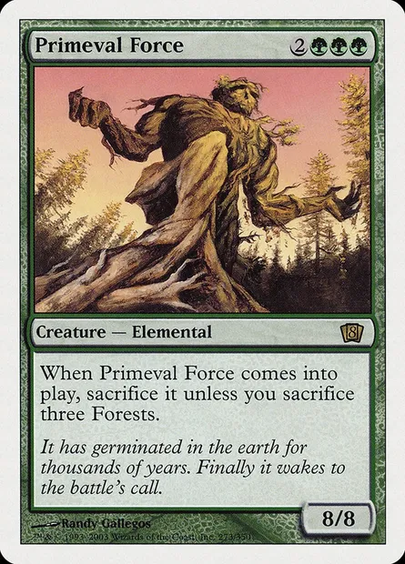 Primeval Force, Magic card 8ED 273 — Eighth Edition set