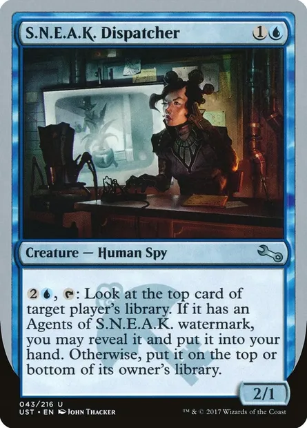 S.N.E.A.K. Dispatcher, carte Magic UST 43 — extension Unstable