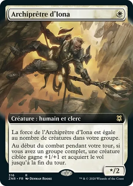 Archiprêtre d'Iona, carte Magic ZNR 316 — extension Renaissance de Zendikar