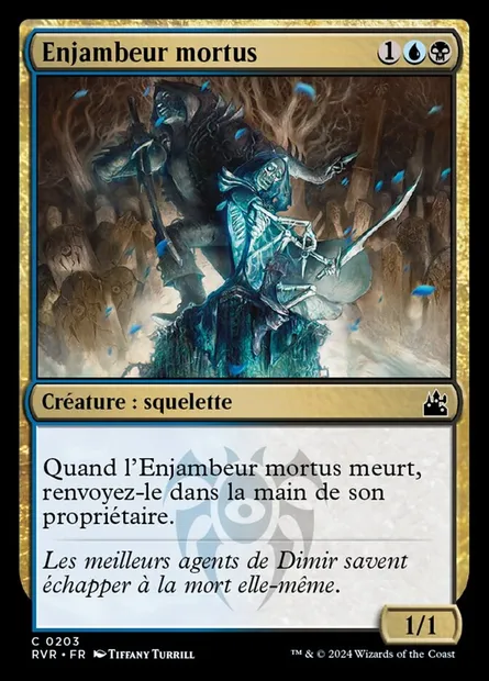 Enjambeur mortus, carte Magic RVR 203 — extension Ravnica Remastered