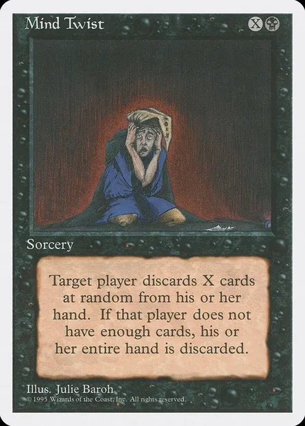 Mind Twist, Magic card 4ED 147 — Fourth Edition set