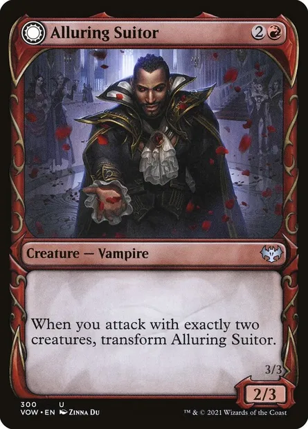 Alluring Suitor // Deadly Dancer, Magic card VOW 300 — Innistrad: Crimson Vow set