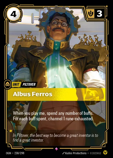 Albus Ferros, Riftbound card OGN 230 — Origins set