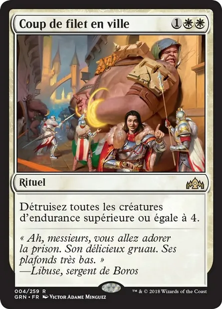 Coup de filet en ville, carte Magic GRN 4 — extension Les Guildes de Ravnica