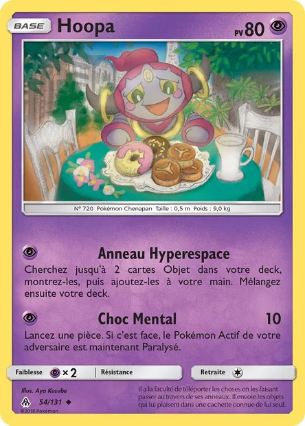 Hoopa, carte Pokémon FLI 54 — extension Lumière Interdite