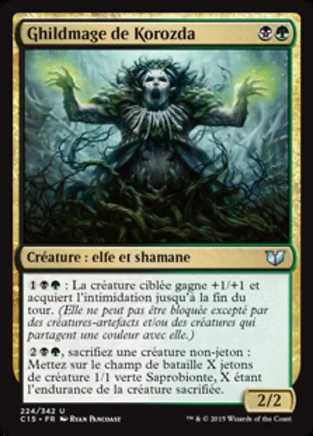 Ghildmage de Korozda, carte Magic C15 224 — extension Commander 2015