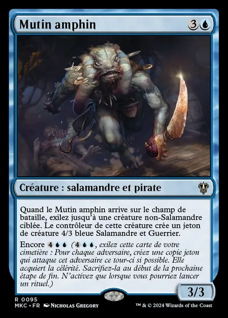 Mutin amphin, carte Magic MKC 95 — extension Murders at Karlov Manor Commander