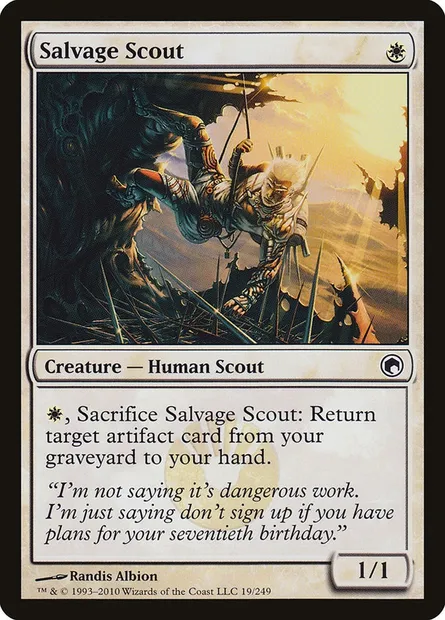 Salvage Scout, Magic card SOM 19 — Scars of Mirrodin set