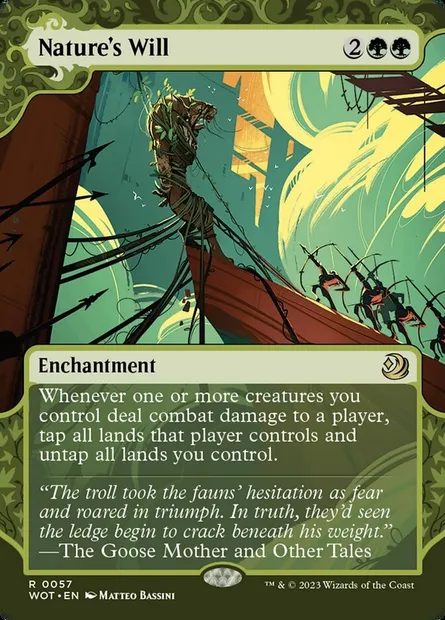 Nature's Will, Magic card WOT 57 — Wilds of Eldraine: Enchanting Tales set