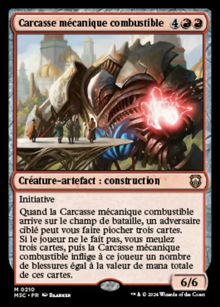 Carcasse mécanique combustible, carte Magic M3C 210 — extension Modern Horizons 3 Commander