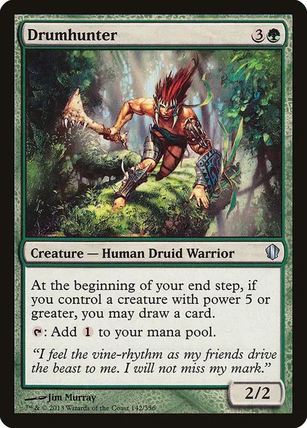Drumhunter, Magic card C13 142 — Commander 2013 set