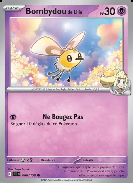 Bombydou de Lilie, carte Pokémon JTG 066 — extension Aventures Ensemble