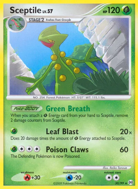 Sceptile, Pokémon card AR 30 — Arceus set