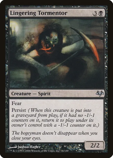 Lingering Tormentor, Magic card EVE 36 — Eventide set