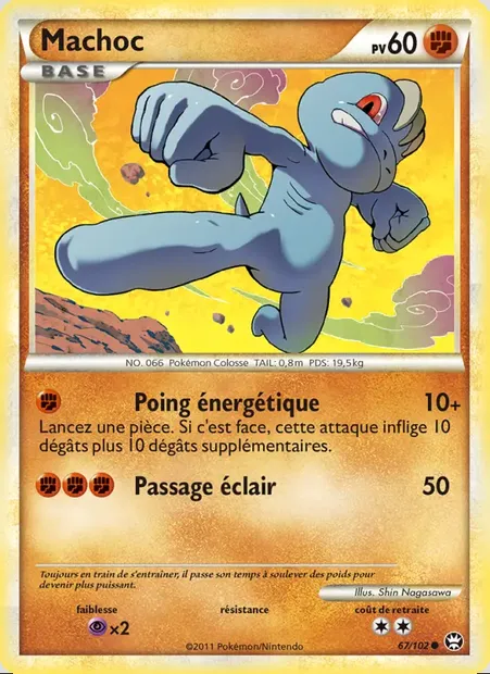 Machoc, carte Pokémon TM 67 — extension Triomphant