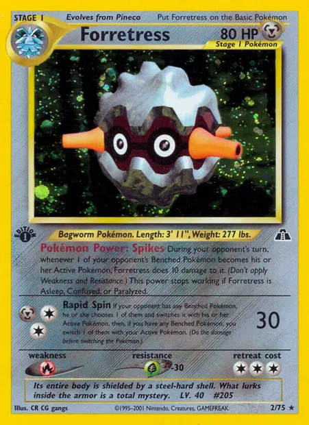 Forretress, Pokémon card ND 2 — Neo Discovery set