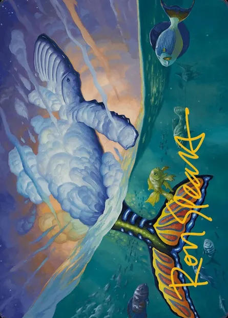 Dreamtide Whale // Dreamtide Whale, carte Magic AMH3 2 — extension Modern Horizons 3 Art Series
