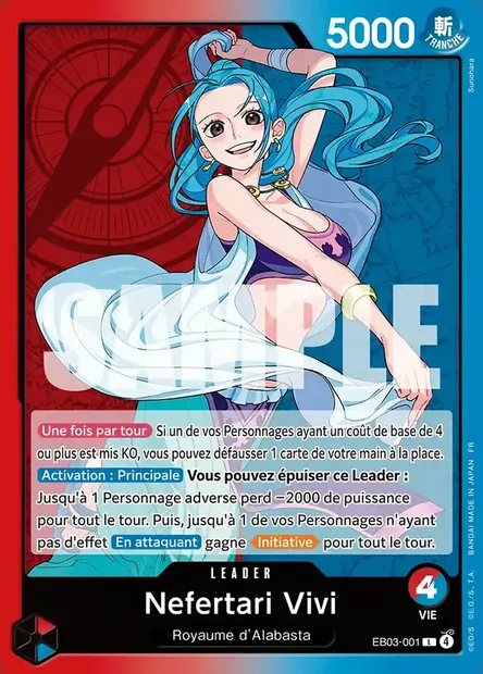 Nefertari Vivi, carte One Piece EB03-001 — extension ONE PIECE HEROINES EDITION