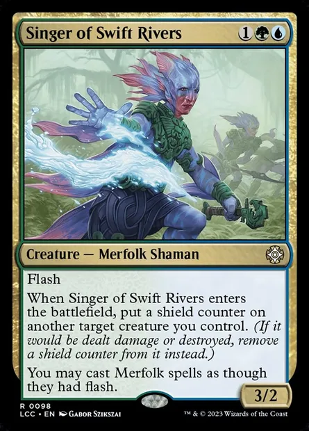 Singer of Swift Rivers, Magic card LCC 98 — The Lost Caverns of Ixalan Commander set