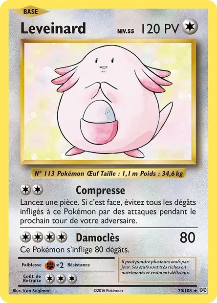 Leveinard, carte Pokémon EVO 70 — extension Évolutions