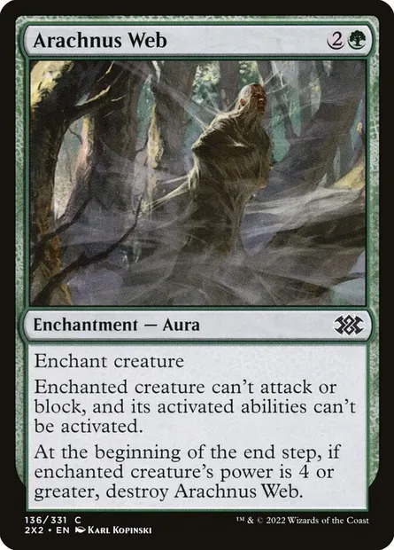 Arachnus Web, Magic card 2X2 136 — Double Masters 2022 set