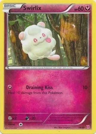 Sucroquin, carte Pokémon TK7B 018 — extension XY Trainer Kit: Wigglytuff